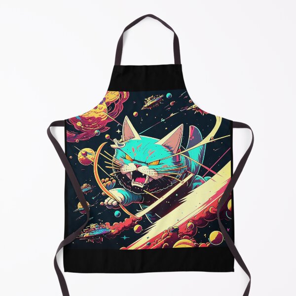 Item preview, Giant Angry Space Cat Rampaging Through a Star Fleet designed and sold by ZazuStudios.