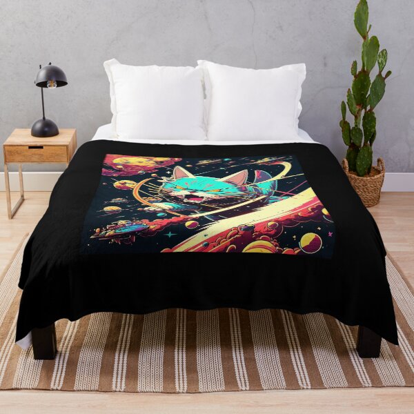 Item preview, Giant Angry Space Cat Rampaging Through a Star Fleet designed and sold by ZazuStudios.