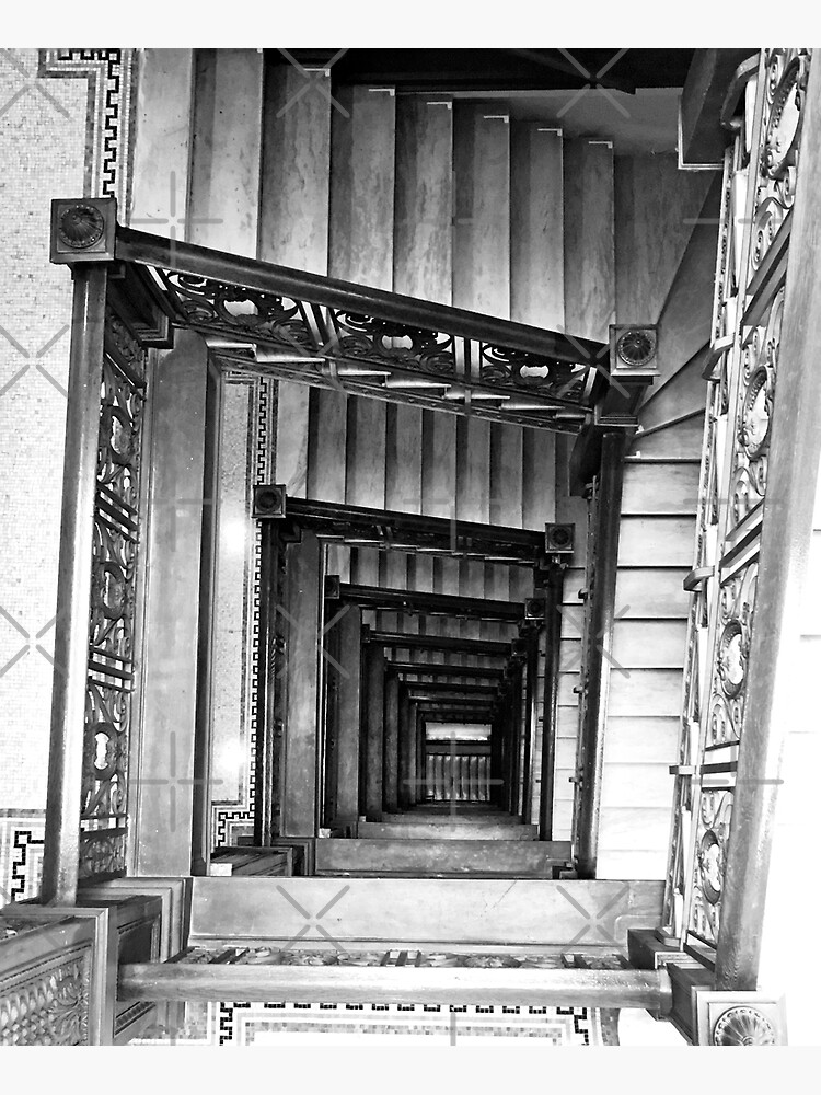 Thumbnail 3 of 3, Poster, Architecture Gift - The Old Staircase designed and sold by OneDayArt.