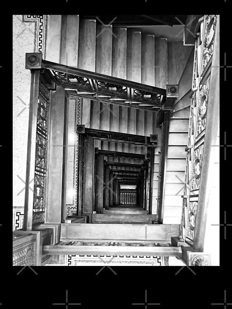 Thumbnail 7 of 7, Oversized T-Shirt, Architecture Gift - The Old Staircase designed and sold by OneDayArt.