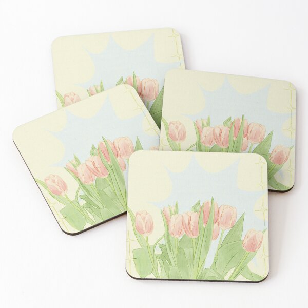 Item preview, spring tulips illustration designed and sold by ArtByAnnaViola.