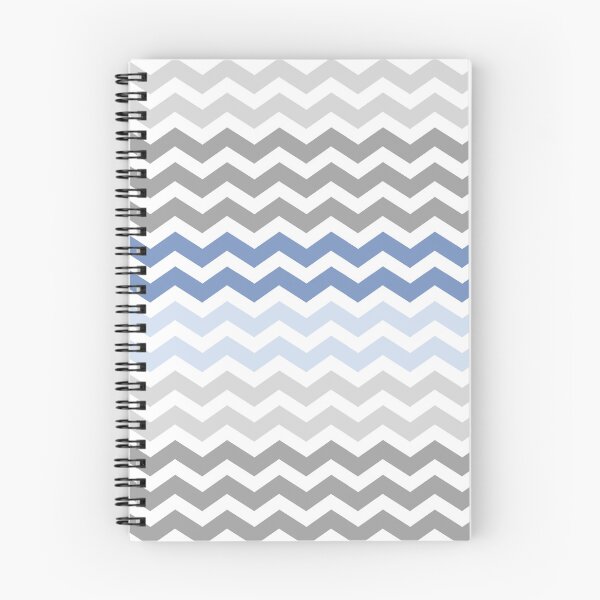 Item preview, Grey and Blue Chevron Zig Zag pattern designed and sold by inspirationzgal.