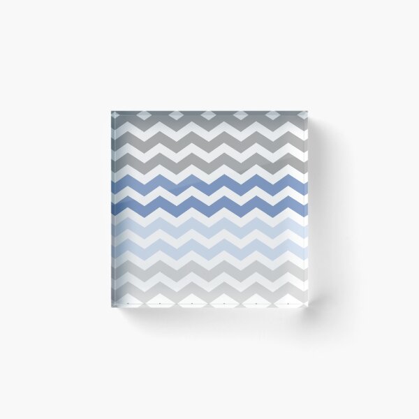 Item preview, Grey and Blue Chevron Zig Zag pattern designed and sold by inspirationzgal.
