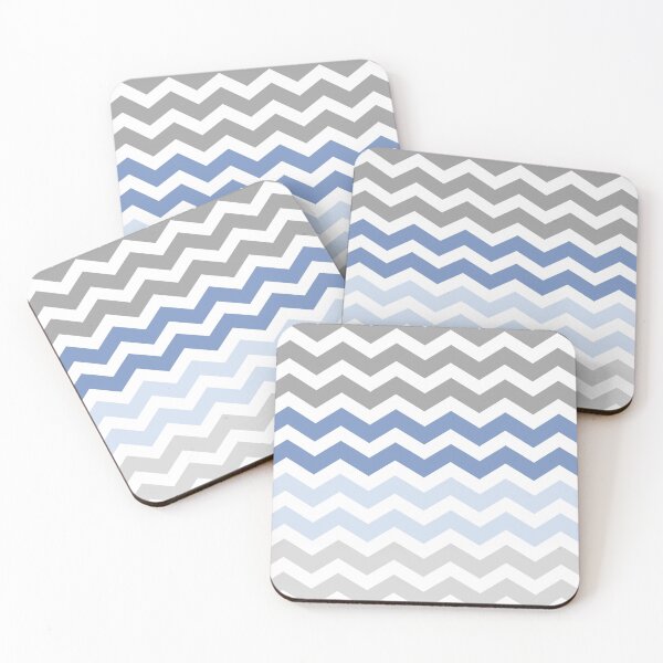 Item preview, Grey and Blue Chevron Zig Zag pattern designed and sold by inspirationzgal.