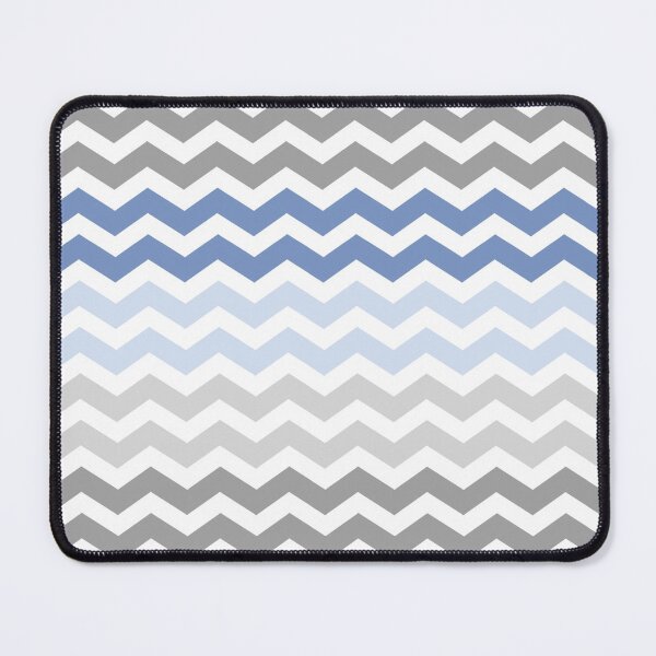 Item preview, Grey and Blue Chevron Zig Zag pattern designed and sold by inspirationzgal.