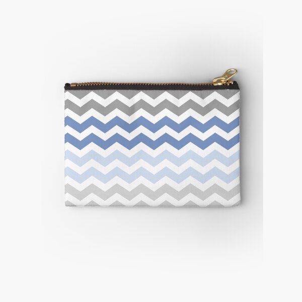 Item preview, Grey and Blue Chevron Zig Zag pattern designed and sold by inspirationzgal.