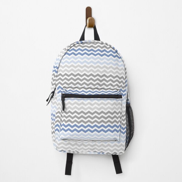 Item preview, Grey and Blue Chevron Zig Zag pattern designed and sold by inspirationzgal.