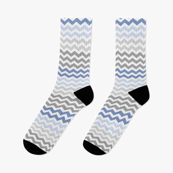 Item preview, Grey and Blue Chevron Zig Zag pattern designed and sold by inspirationzgal.