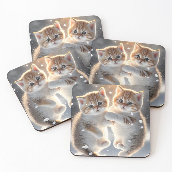 Item preview, Copy of Kittens together, playing in the snow are very lovely photos 3k - 13 designed and sold by jetaiart.