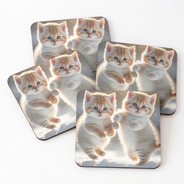 Item preview, Kittens together, playing in the snow are very lovely photos 3k - 14 designed and sold by jetaiart.