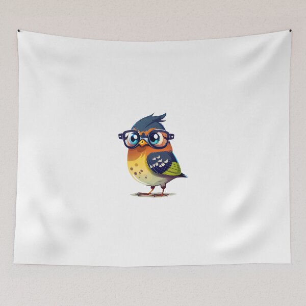 Item preview, Cute Bird Wearing Glasses  designed and sold by Imwa.