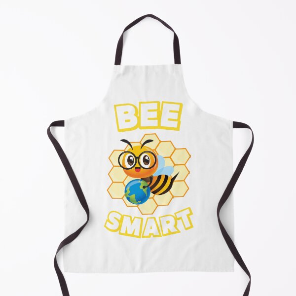 Item preview, Bee with glasses and globe in front of yellow honeycomb designed and sold by ArtDesign by KBK.