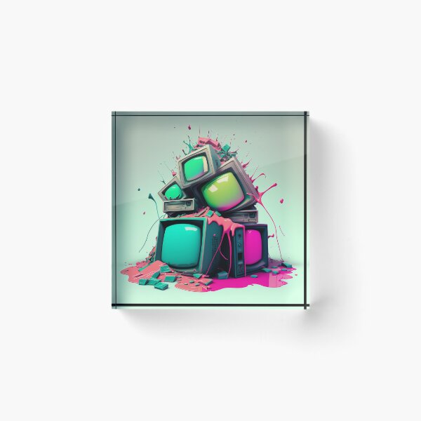 Item preview, Exploding Ink Filled TVs designed and sold by ZazuStudios.
