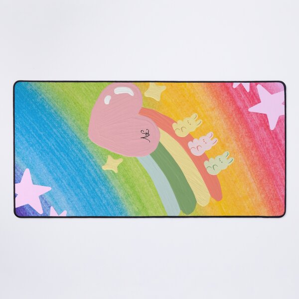 Item preview, Rainbow Heart with bunnies designed and sold by Fearepixeuhv.