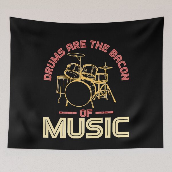 Item preview, Drums Are Bacon Percussion designed and sold by MooonTees.