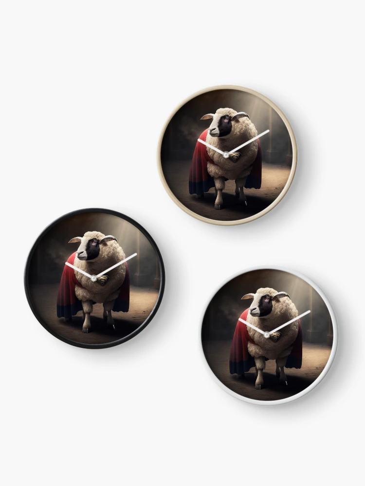 Thumbnail 3 of 4, Clock, super sheep designed and sold by JDA-Shop.