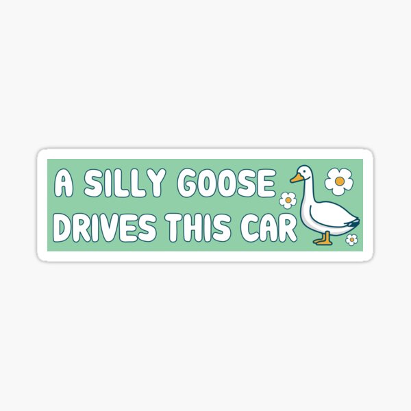 314PI Honk If You're Silly Goose Stickers, Silly Goose Water Assistant Die  Cut Sticker for Laptop Phone Water Bottle Skateboard, Goose Sticker, Funny