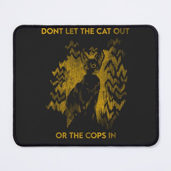 Item preview, dont let the cat out (yellow) designed and sold by ryegardens.