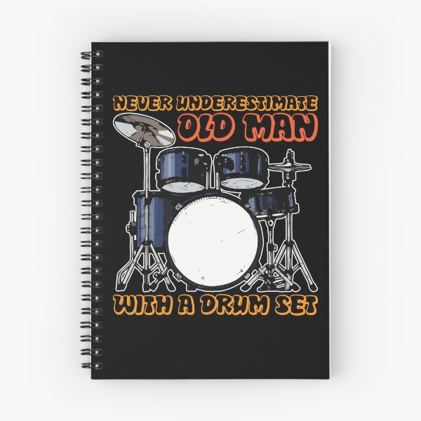 Item preview, Old Man With Drum Set Percussion designed and sold by MooonTees.