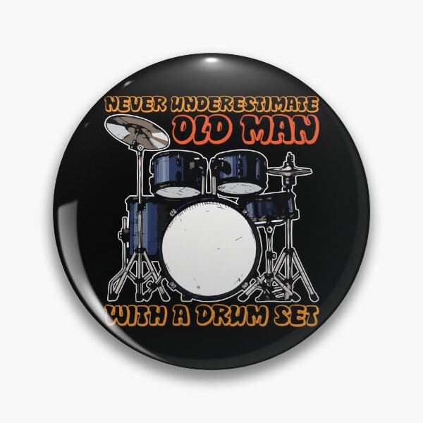 Item preview, Old Man With Drum Set Percussion designed and sold by MooonTees.