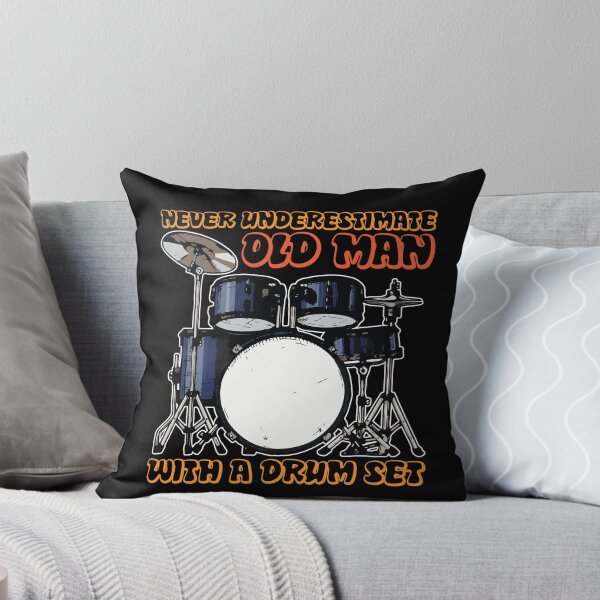 Item preview, Old Man With Drum Set Percussion designed and sold by MooonTees.