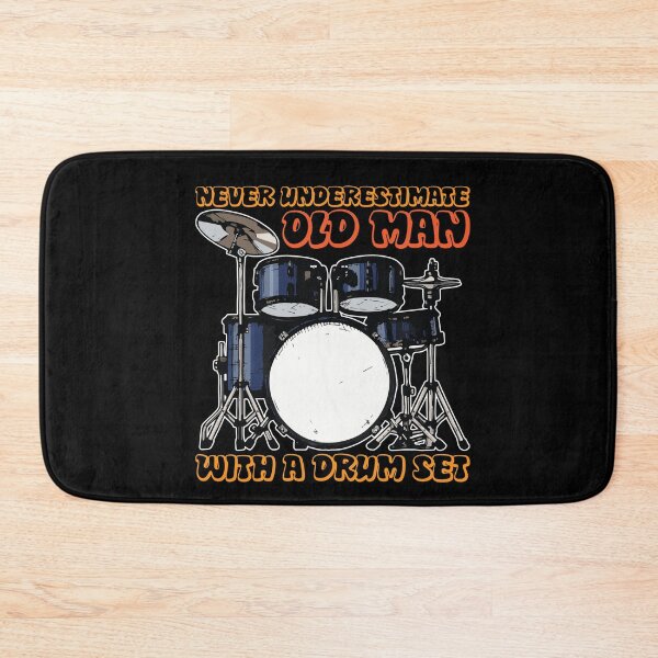 Item preview, Old Man With Drum Set Percussion designed and sold by MooonTees.