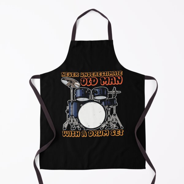 Item preview, Old Man With Drum Set Percussion designed and sold by MooonTees.