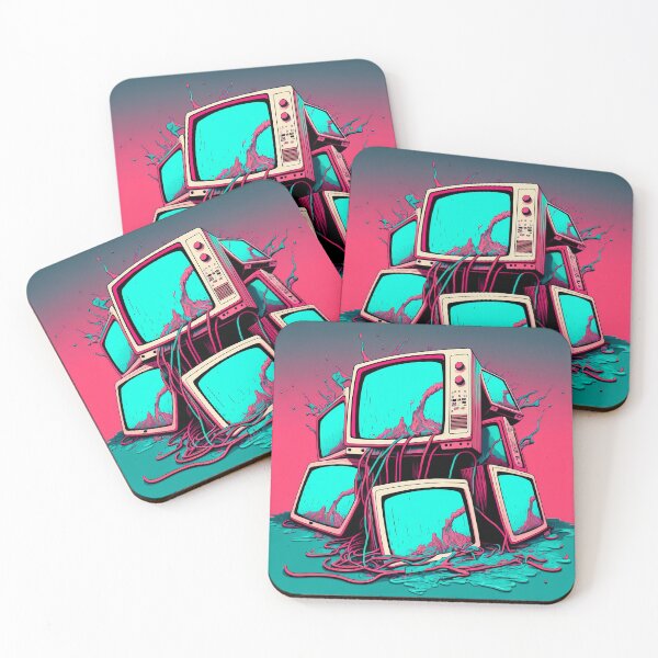 Item preview, Magenta Melting Monitors  designed and sold by ZazuStudios.