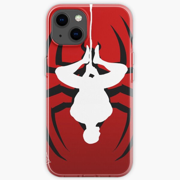 Reverse silhouette Spidey iPhone Soft Case