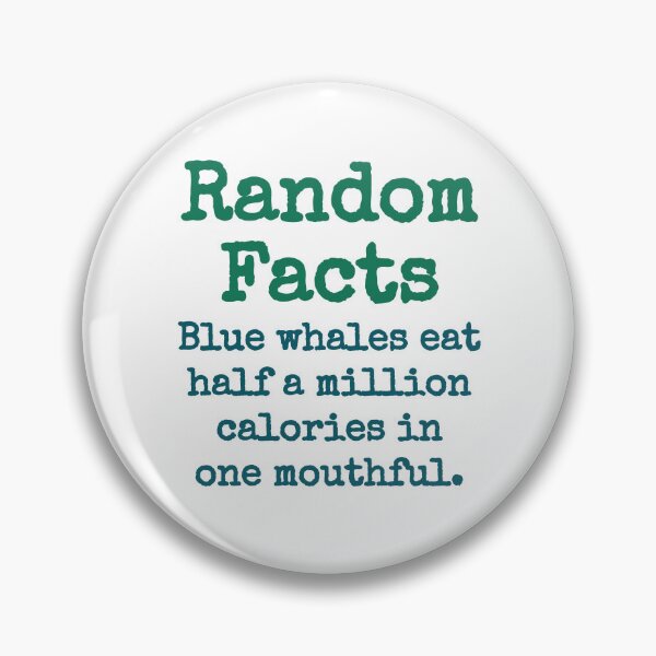 Item preview, Blue Whales Eat Half A Million Calories - Trivia Fact designed and sold by CrankyOldDude.