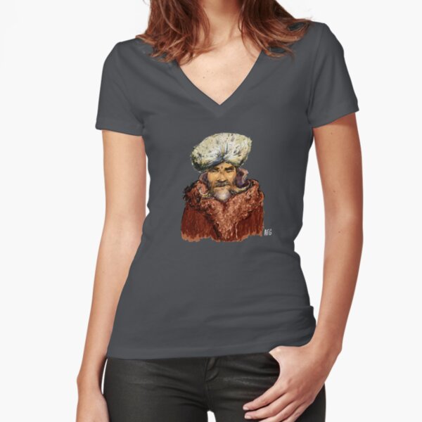 Mountain Man Fitted V-Neck T-Shirt