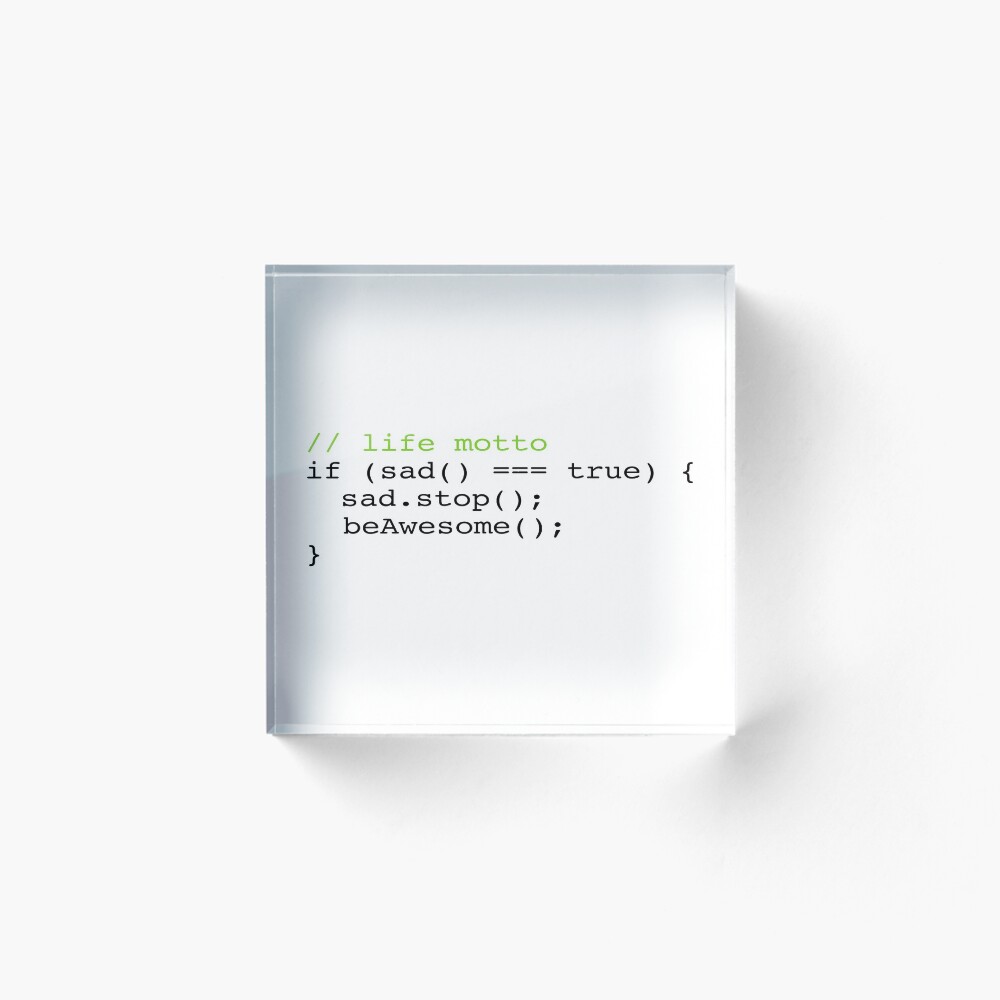 Item preview, Acrylic Block designed and sold by KeepOnCoding.