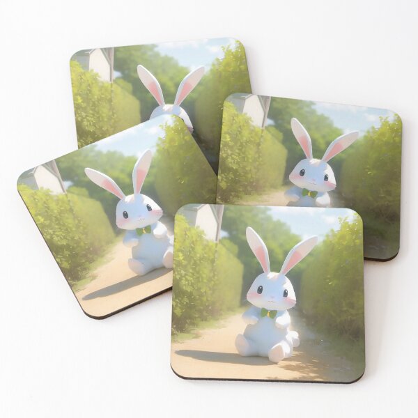 Item preview, Anime Cute White Bunny - 02 designed and sold by Rafael Branco.