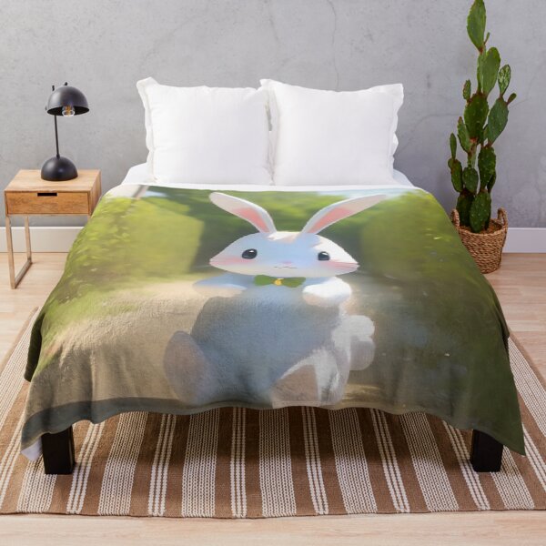 Item preview, Anime Cute White Bunny - 02 designed and sold by Rafael Branco.