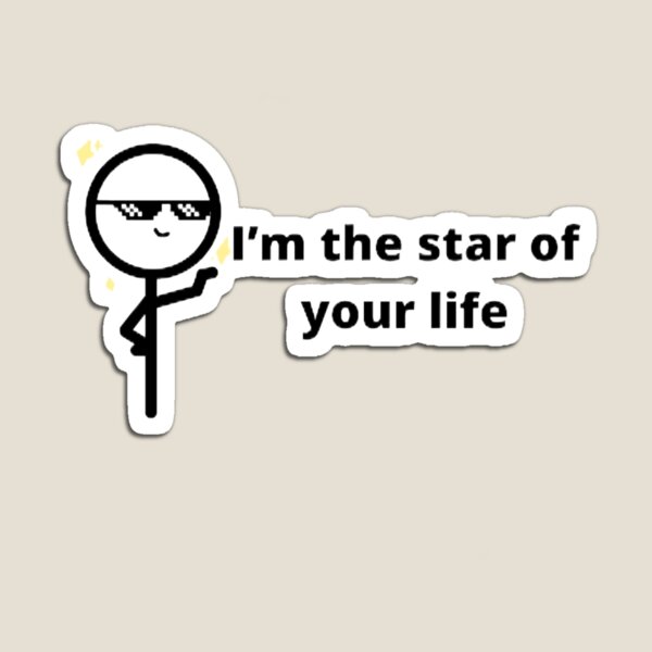 Item preview, Stickman "Soy la estrella de tu vida" designed and sold by Sushiitz.