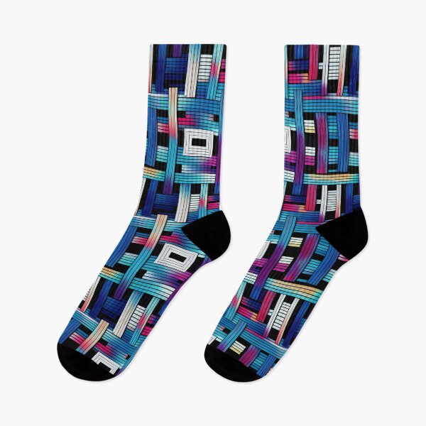 Item preview, TV Screen Glitch - Symmetrical Glitching VHS Video Pattern designed and sold by Fine Prints.
