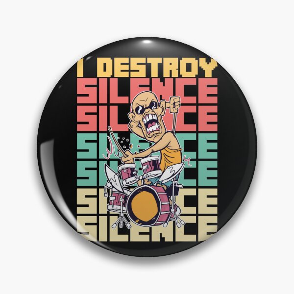 Item preview, I Destroy Silence Drums designed and sold by MooonTees.