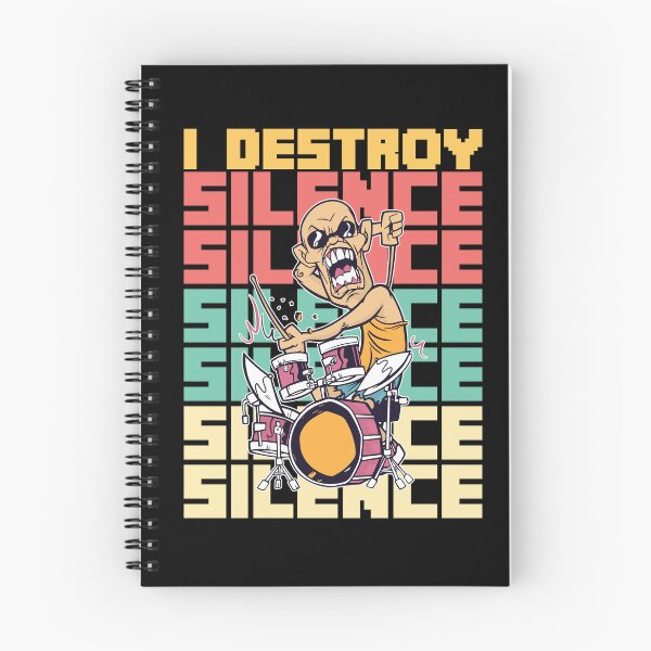 Item preview, I Destroy Silence Drums designed and sold by MooonTees.