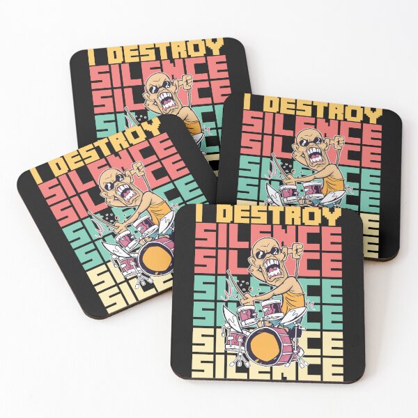 Item preview, I Destroy Silence Drums designed and sold by MooonTees.