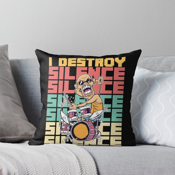 Item preview, I Destroy Silence Drums designed and sold by MooonTees.
