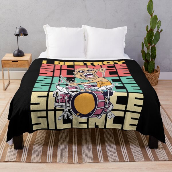 Item preview, I Destroy Silence Drums designed and sold by MooonTees.