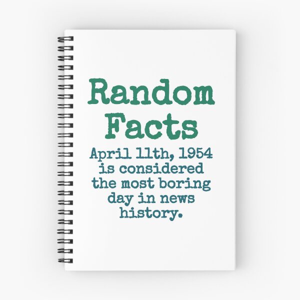 Item preview, April 11th 1954 Is Considered The Most Boring Day - Trivia Fact designed and sold by CrankyOldDude.