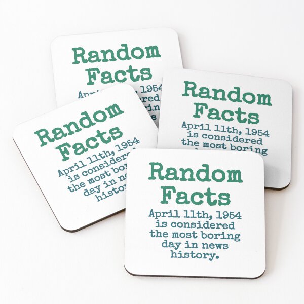 Item preview, April 11th 1954 Is Considered The Most Boring Day - Trivia Fact designed and sold by CrankyOldDude.