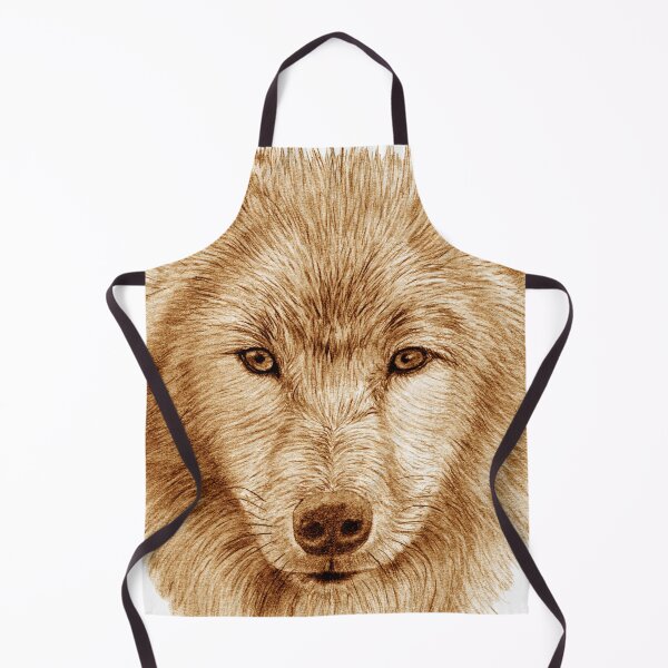 Item preview, Wolf portrait - brown colorized version designed and sold by SylvieG18.