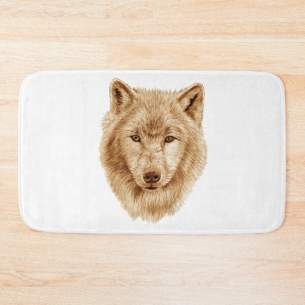 Item preview, Wolf portrait - brown colorized version designed and sold by SylvieG18.