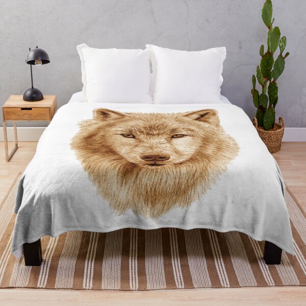 Item preview, Wolf portrait - brown colorized version designed and sold by SylvieG18.