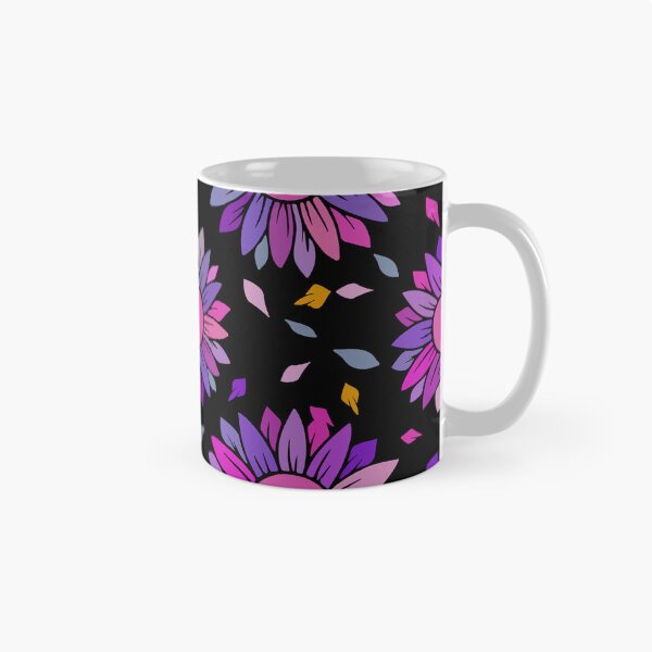 Item preview, Purple flowers seamless pattern on black background. designed and sold by Jayjaynaenae.