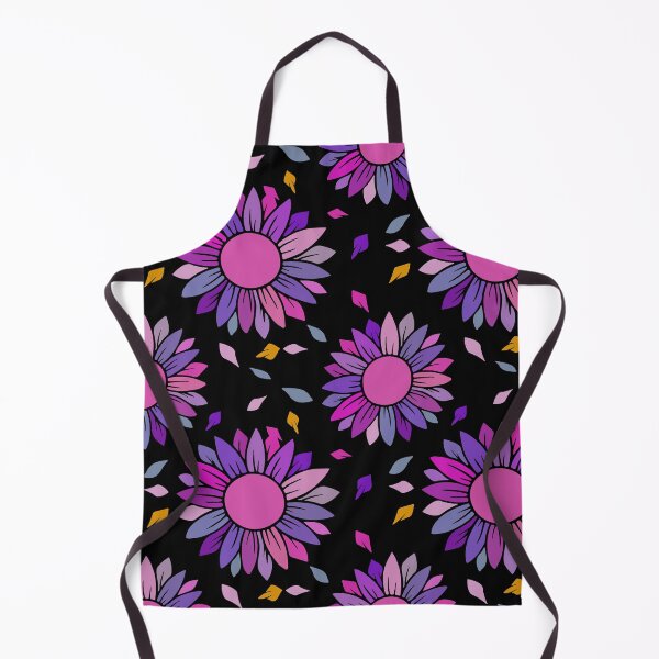 Item preview, Purple flowers seamless pattern on black background. designed and sold by Jayjaynaenae.