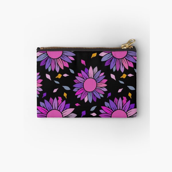 Item preview, Purple flowers seamless pattern on black background. designed and sold by Jayjaynaenae.