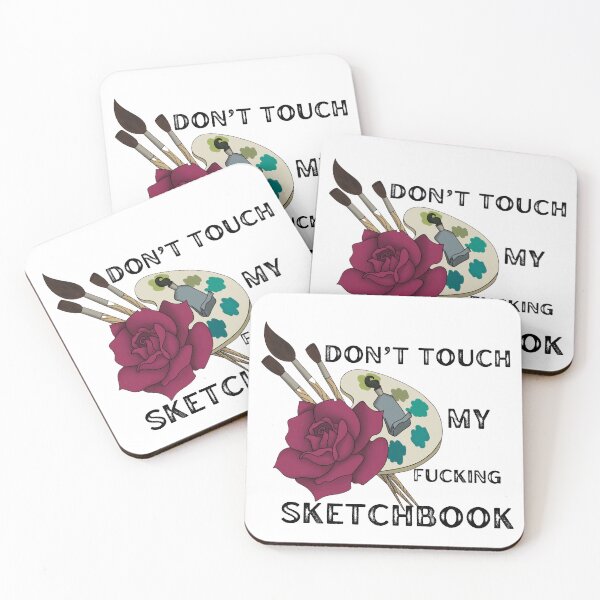 Item preview, Don’t Touch My Sketchbook by Inspired Chaos designed and sold by Inspired Chaos Studio.